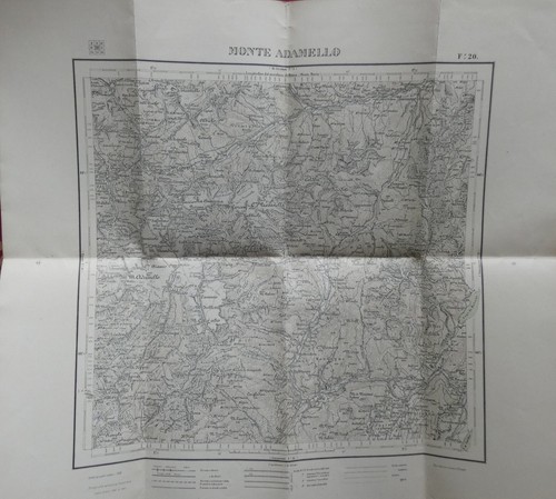 Monte adamello mappa - monte, 1908