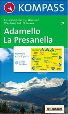 Carte touristique adamello - carte, :